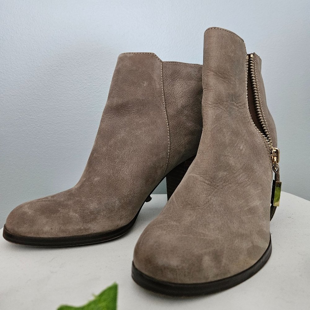 Suede tan boots